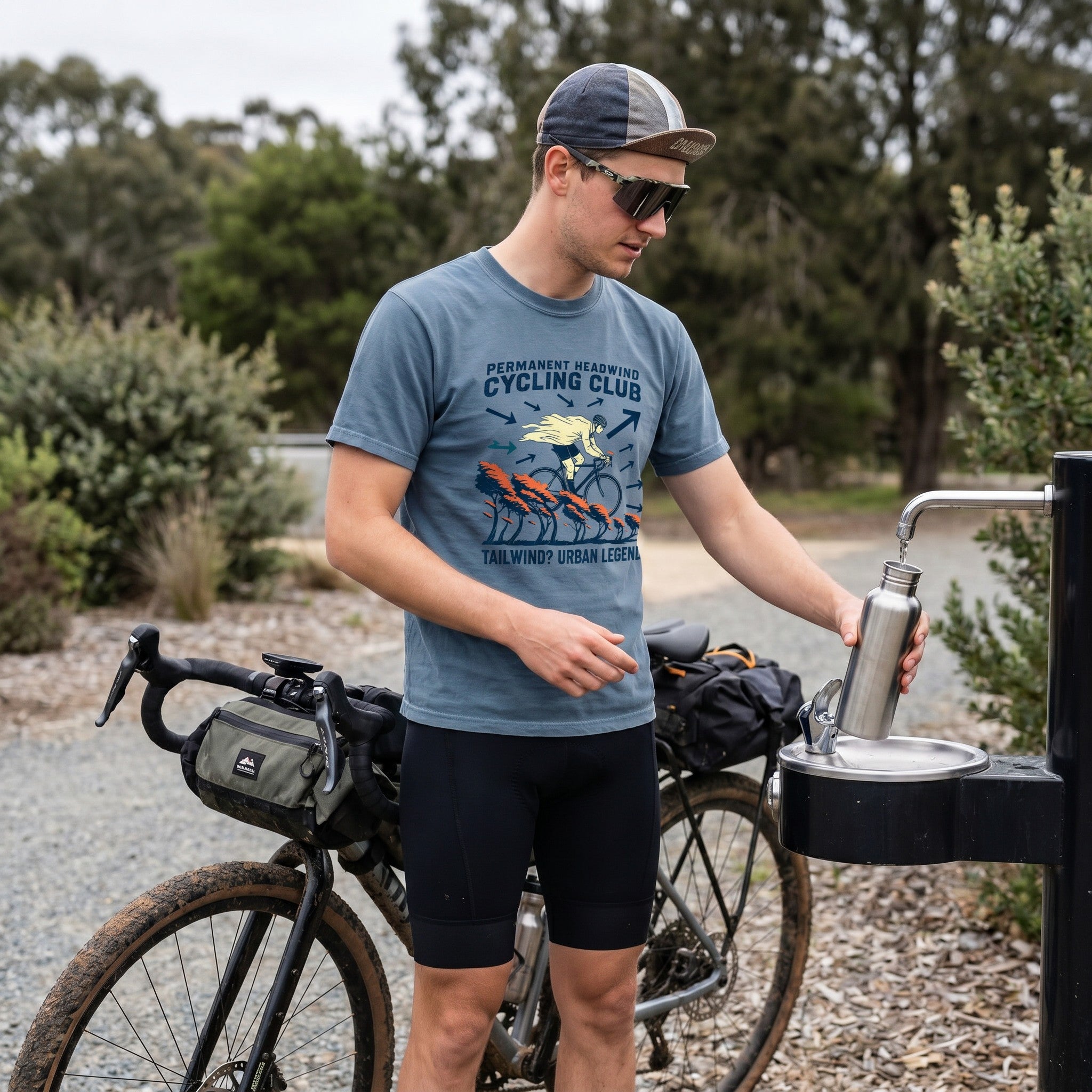 Headwind - Tailwind T‑Shirt — Blue Jean lifestyle