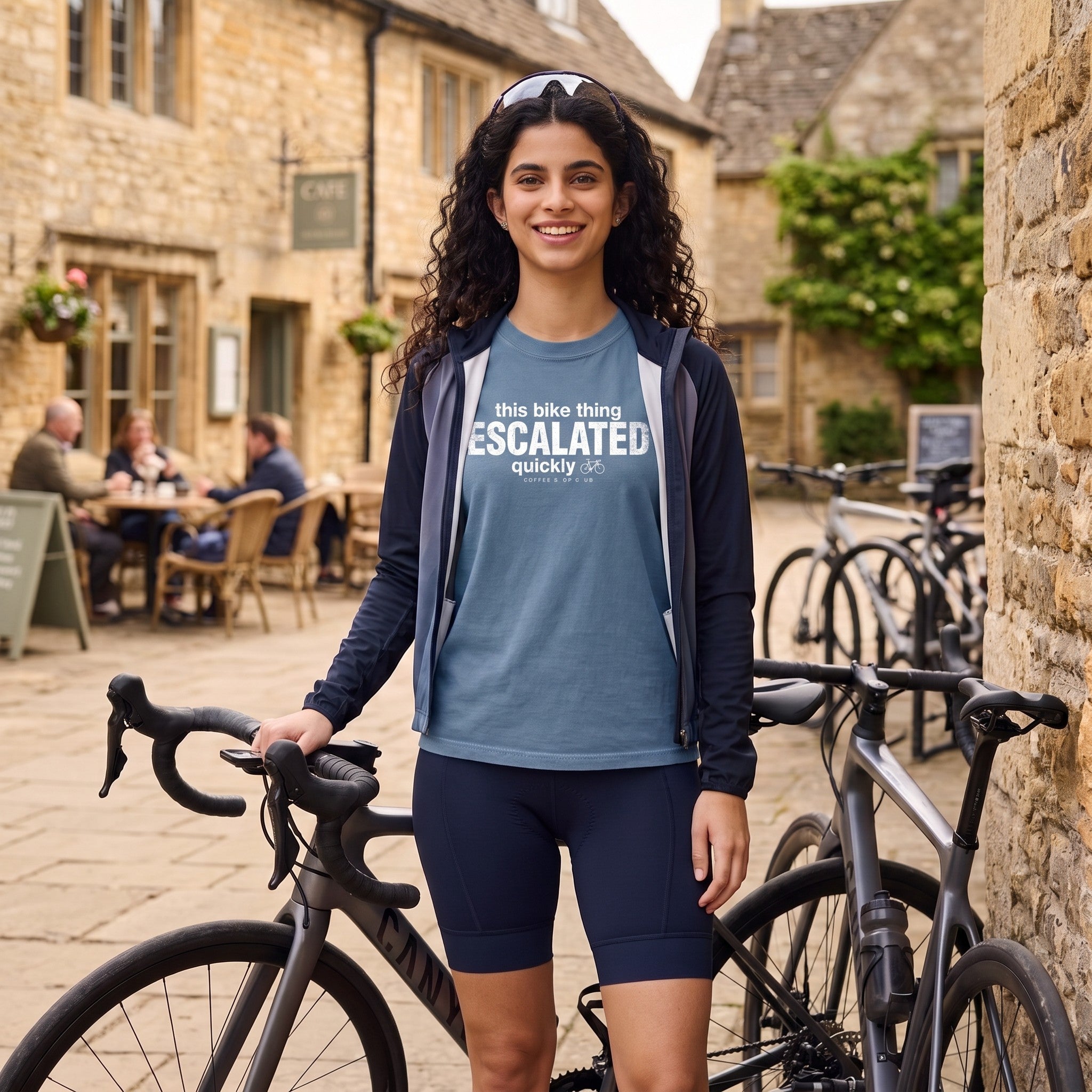 This Bike Thing Escalated T-Shirt — Blue Jean lifestyle