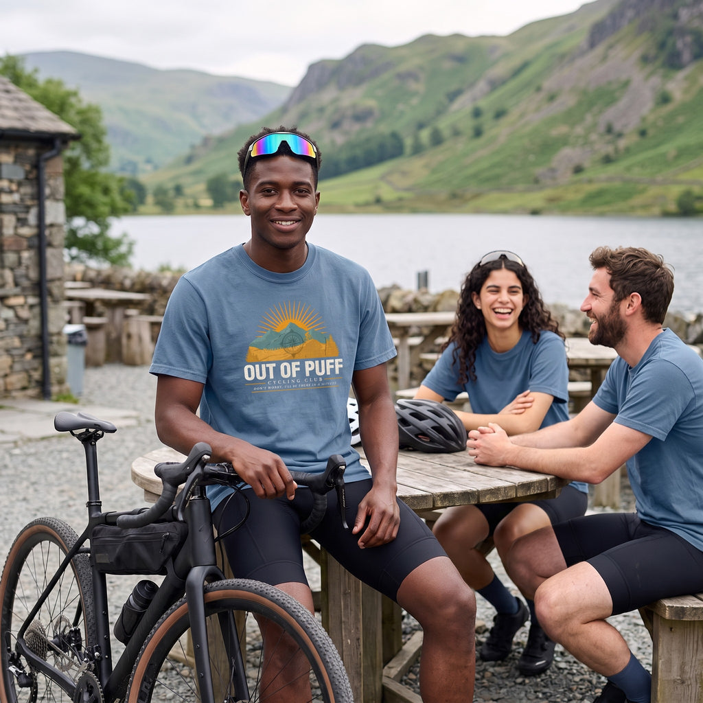 Out of Puff Cycling T-Shirt — Blue Jean lifestyle