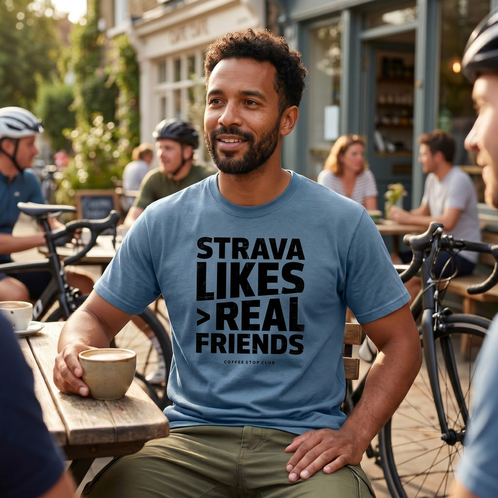 Strava Likes Friends T-Shirt — Blue Jean lifestyle