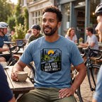 It's Just Over This Next Hill Cycling T-Shirt — Blue Jean lifestyle