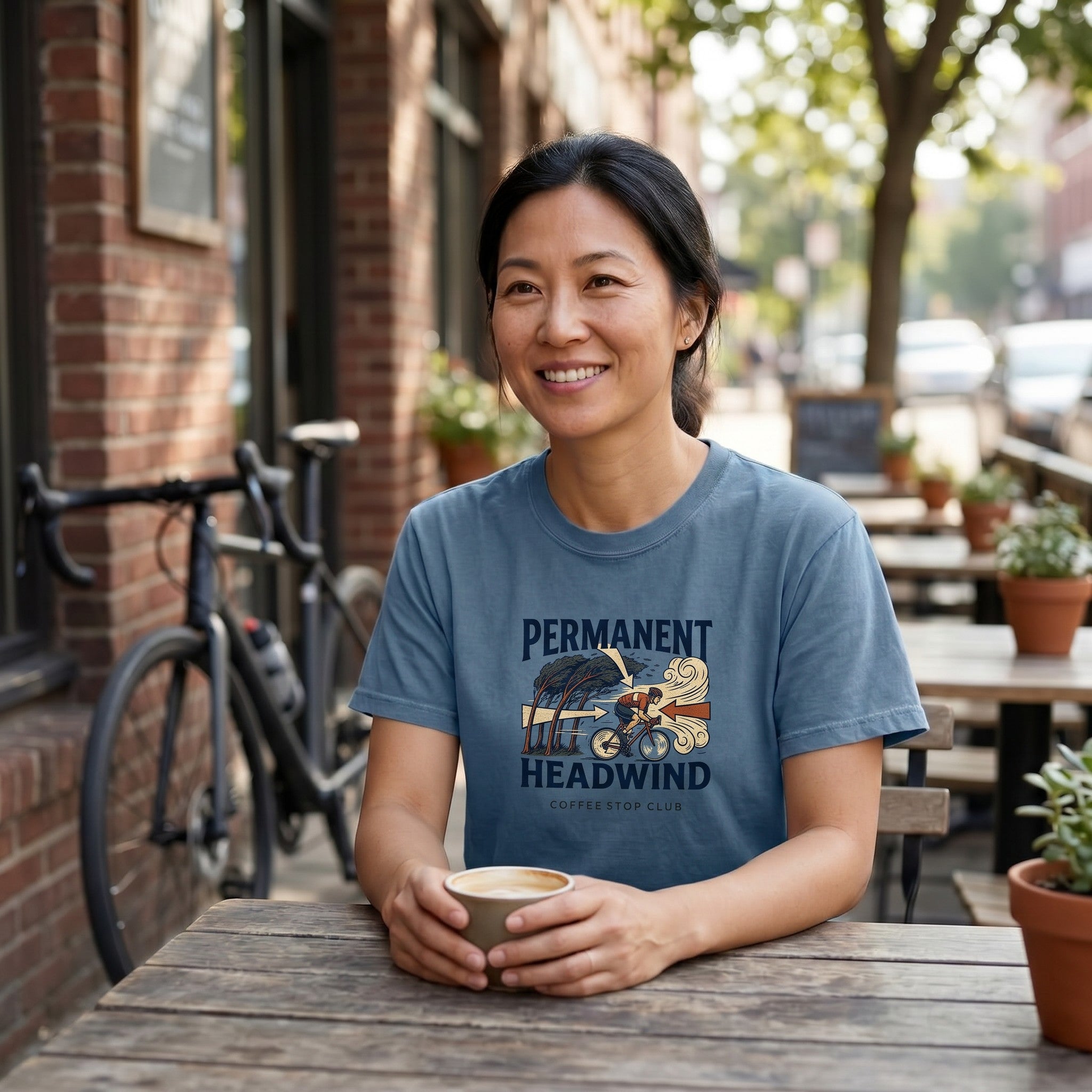 Permanent Headwind T-Shirt — Blue Jean lifestyle