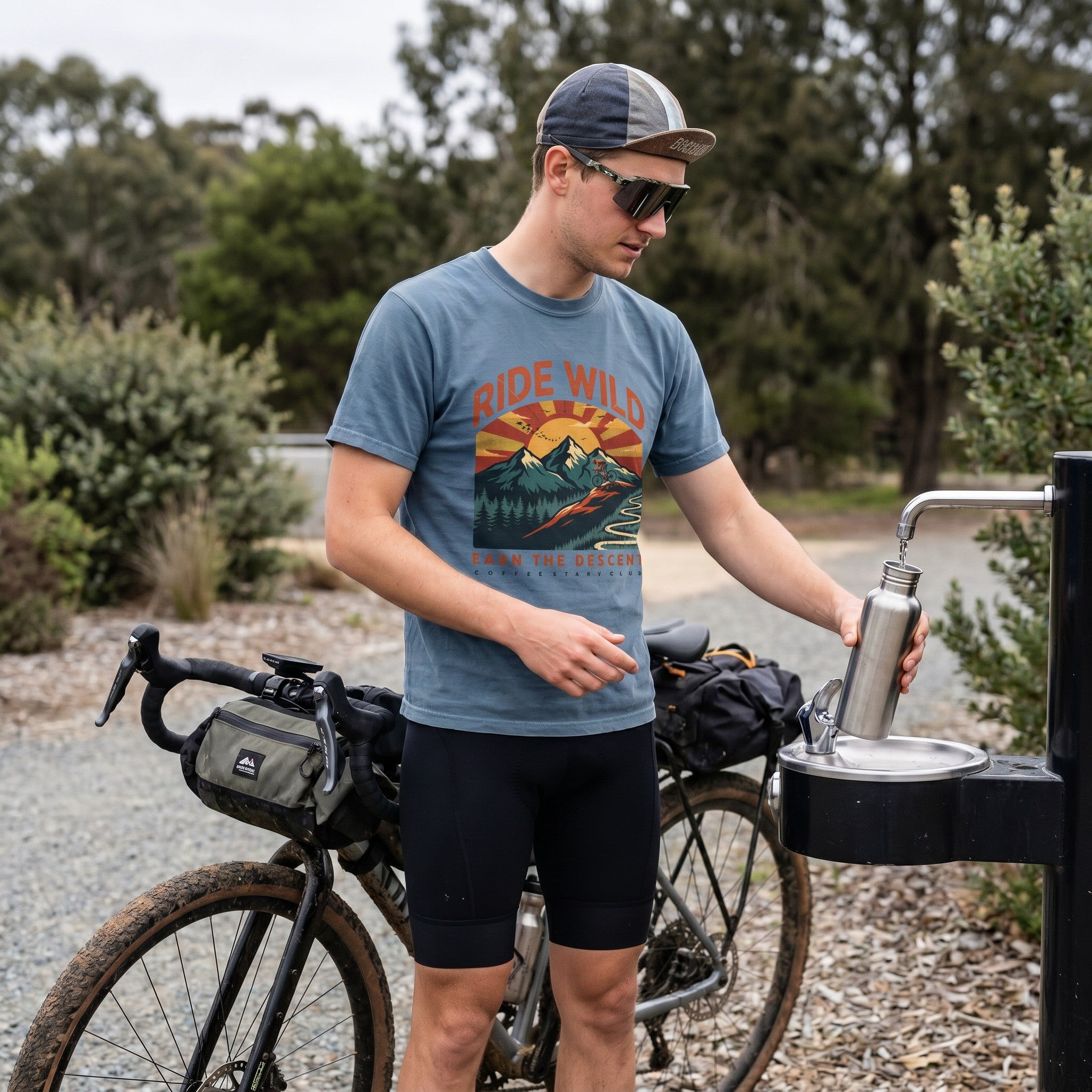 Ride Wild Cycling T-Shirt — Blue Jean lifestyle