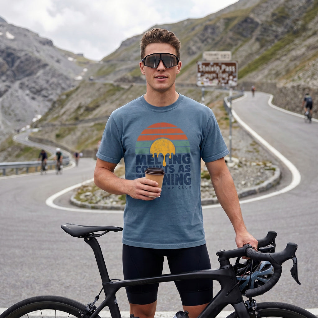 Melting Counts Cycling T-Shirt — Blue Jean lifestyle