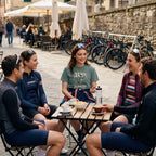 Domestique Alien Cycling T-Shirt — Blue Spruce lifestyle