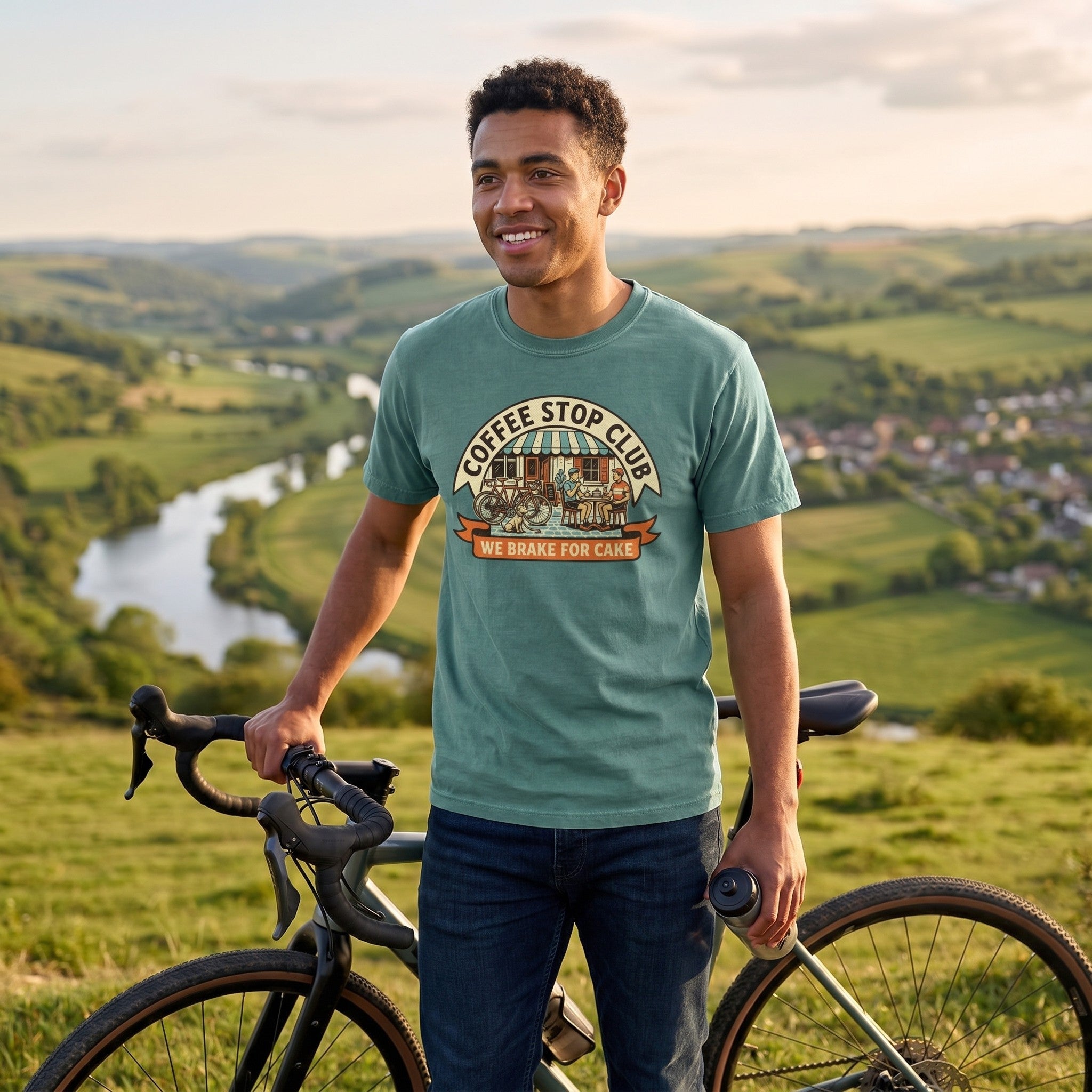 We Brake For Cake T-Shirt — Blue Spruce lifestyle
