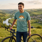 Bonk Prevention Cycling T-Shirt — Blue Spruce lifestyle