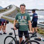 L'Arrivée TdF Cycling T-Shirt — Blue Spruce lifestyle
