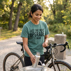 One More Upgrade Cycling T-Shirt — Blue Spruce lifestyle
