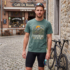 It Flattens Out Cycling T-Shirt — Blue Spruce lifestyle