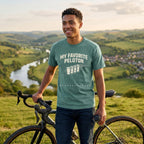 Favorite Peloton T‑Shirt — Blue Spruce lifestyle