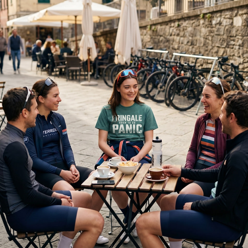 Fringale Bonk Tour T‑Shirt — Blue Spruce lifestyle