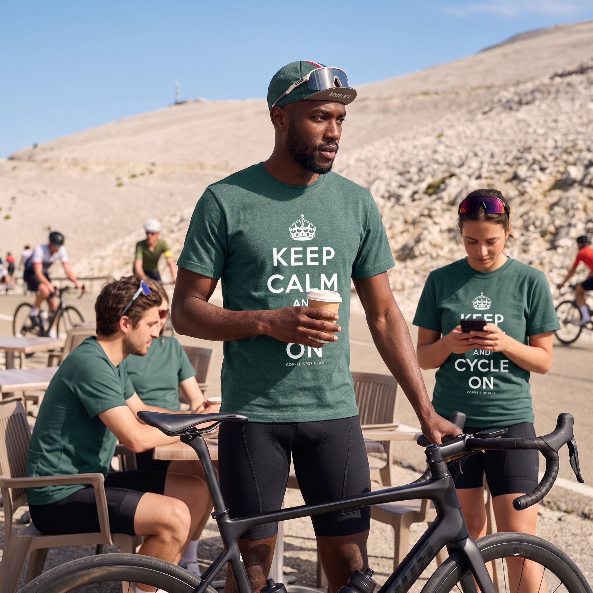 Keep Calm and Cycle On T-Shirt — Blue Spruce lifestyle
