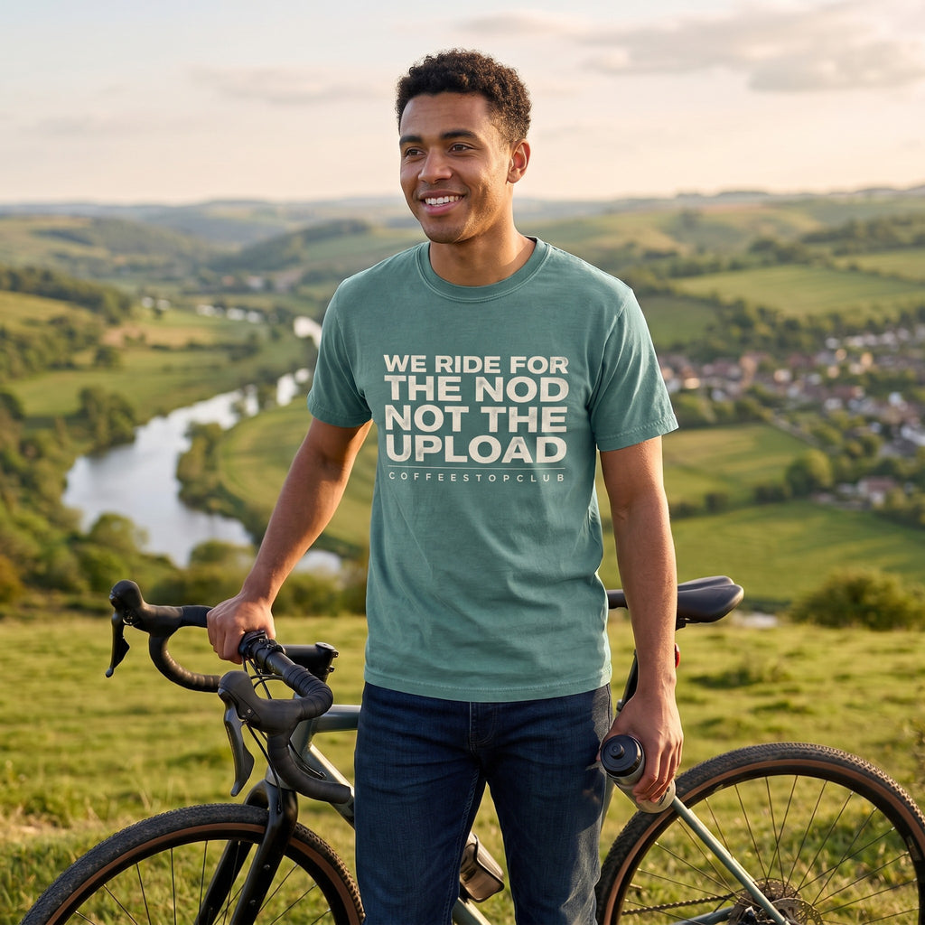We Ride For The NOD T‑Shirt — Blue Spruce lifestyle