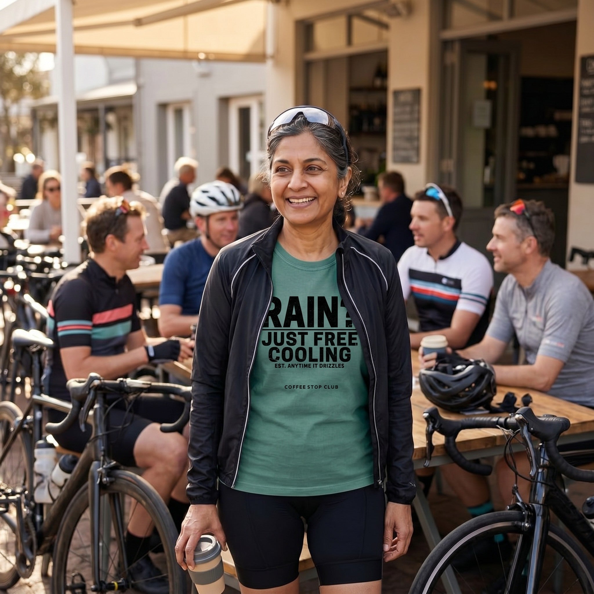 Rain Free Cooling T-Shirt — Blue Spruce lifestyle