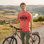I Rode 800km For a Pain au Chocolat T‑Shirt — Bright Salmon lifestyle