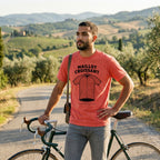 Maillot Croissant Cyclist T-Shirt — Bright Salmon lifestyle