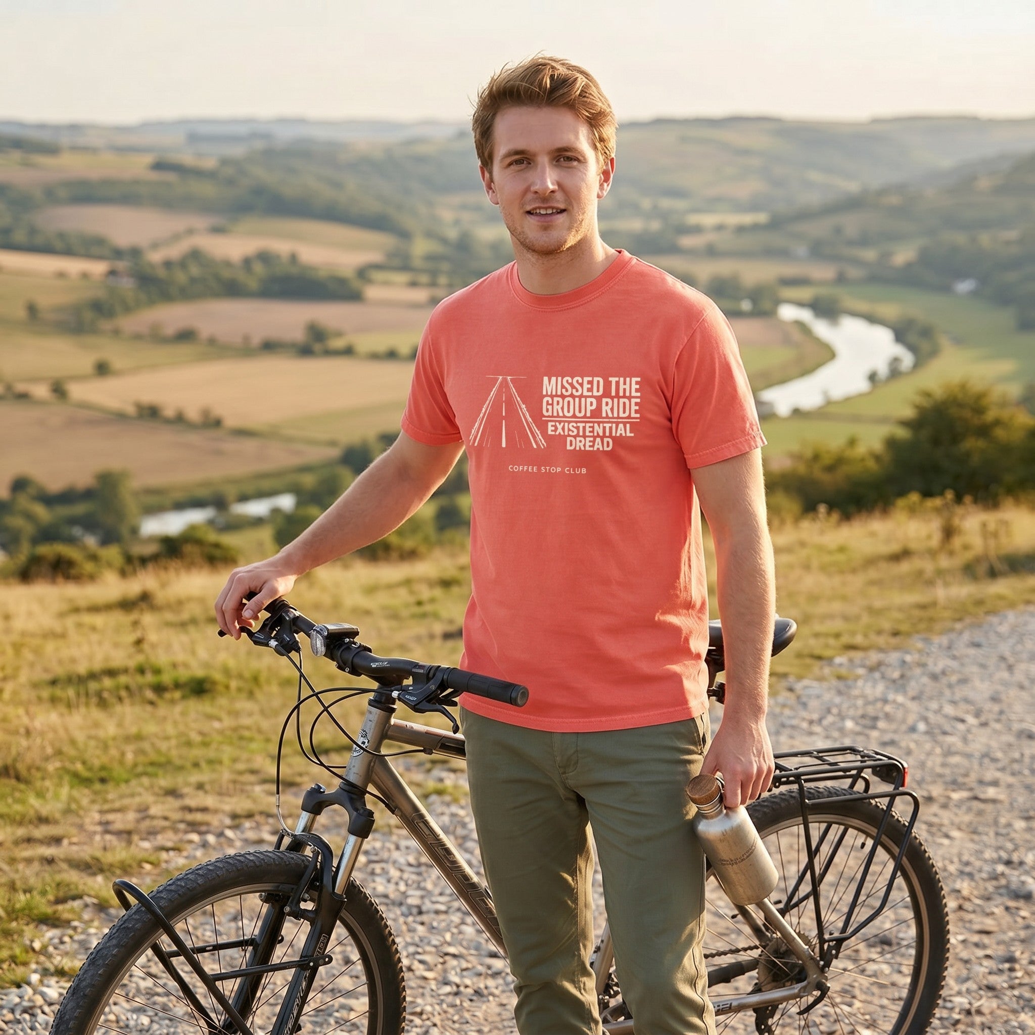 Missed the Group T‑Shirt — Bright Salmon lifestyle