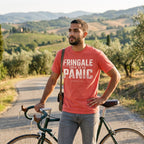Fringale Bonk Tour T‑Shirt — Bright Salmon lifestyle