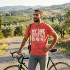 My Bike - My Partner - Just Sayin' T‑Shirt — Bright Salmon lifestyle