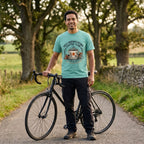 Self-Deprecating Cyclist T-Shirt — Chalky Mint lifestyle