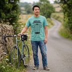 Maillot Croissant Cyclist T-Shirt — Chalky Mint lifestyle