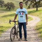 Stage Winner TdF Cycling T-Shirt — Chambray lifestyle