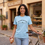 The Cake Gap Cyclist T-Shirt — Chambray lifestyle