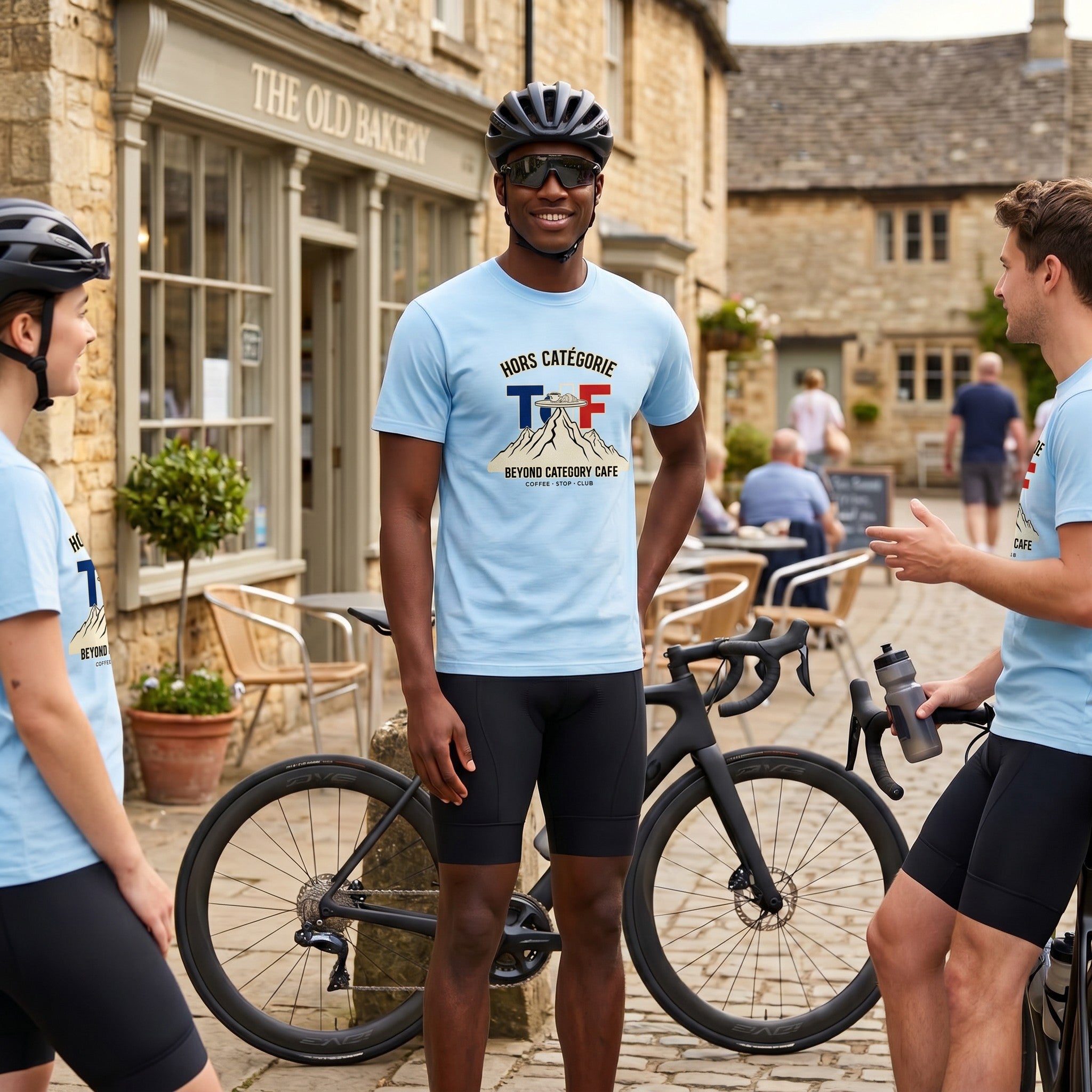 Hors Catégorie TdF Cycling T-Shirt — Chambray lifestyle