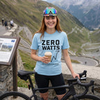 Zero Watts Cycling T-Shirt — Chambray lifestyle