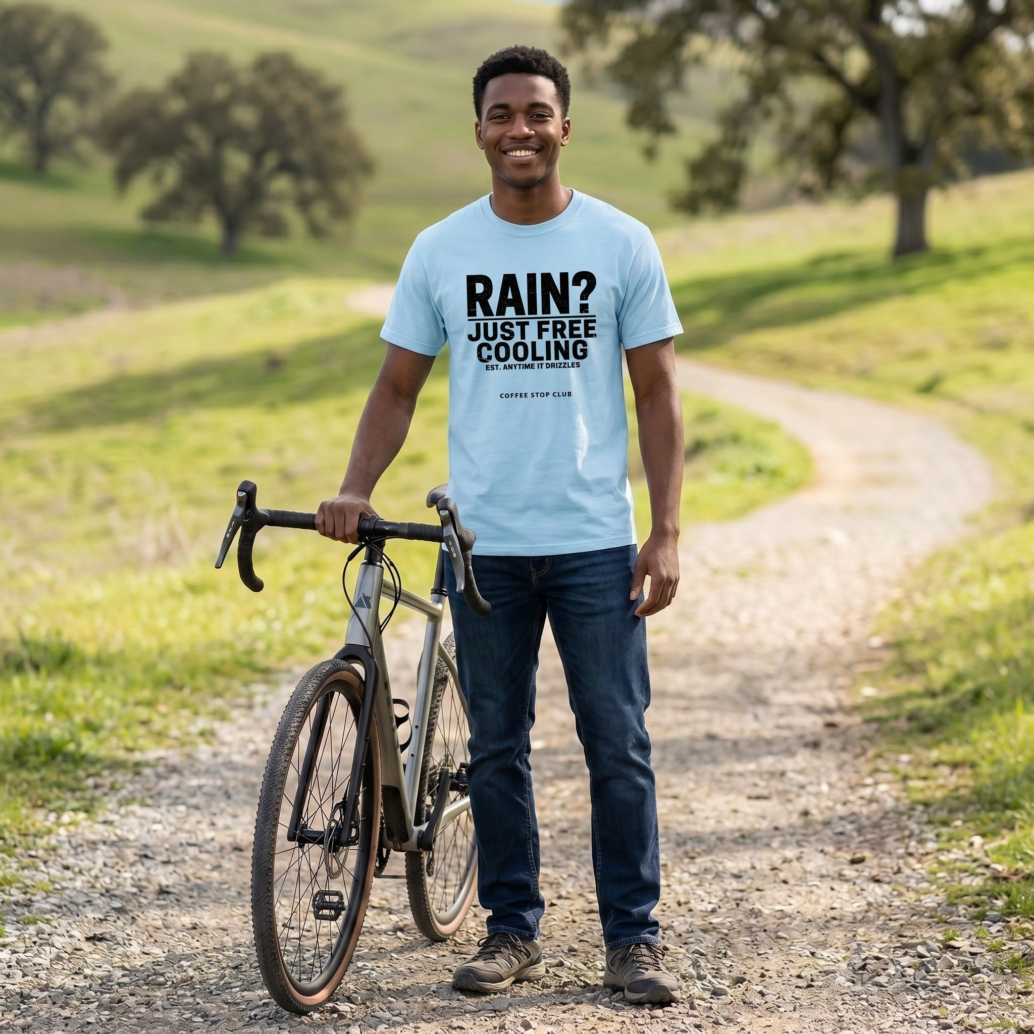 Rain Free Cooling T-Shirt — Chambray lifestyle