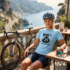 Bend 7 Alpe d'Huez Cyclist T-Shirt — Chambray lifestyle