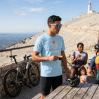 Climb Cycling T-Shirt — Chambray lifestyle