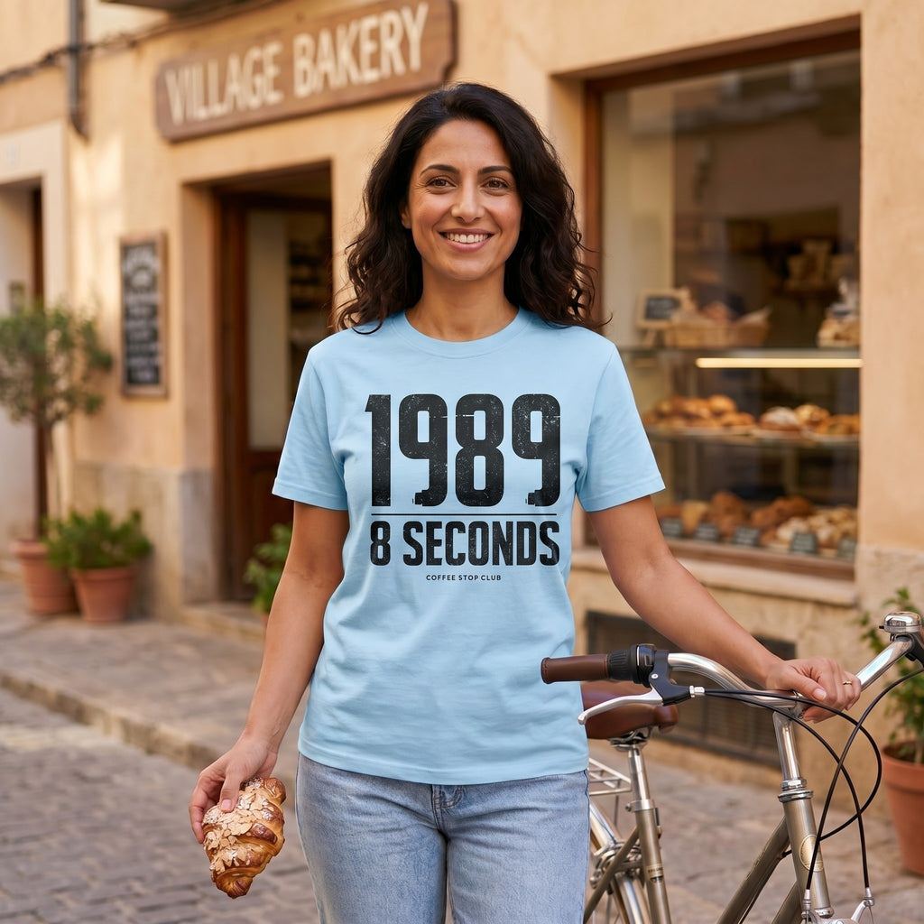 1989 in 8 Seconds T-Shirt — Chambray lifestyle
