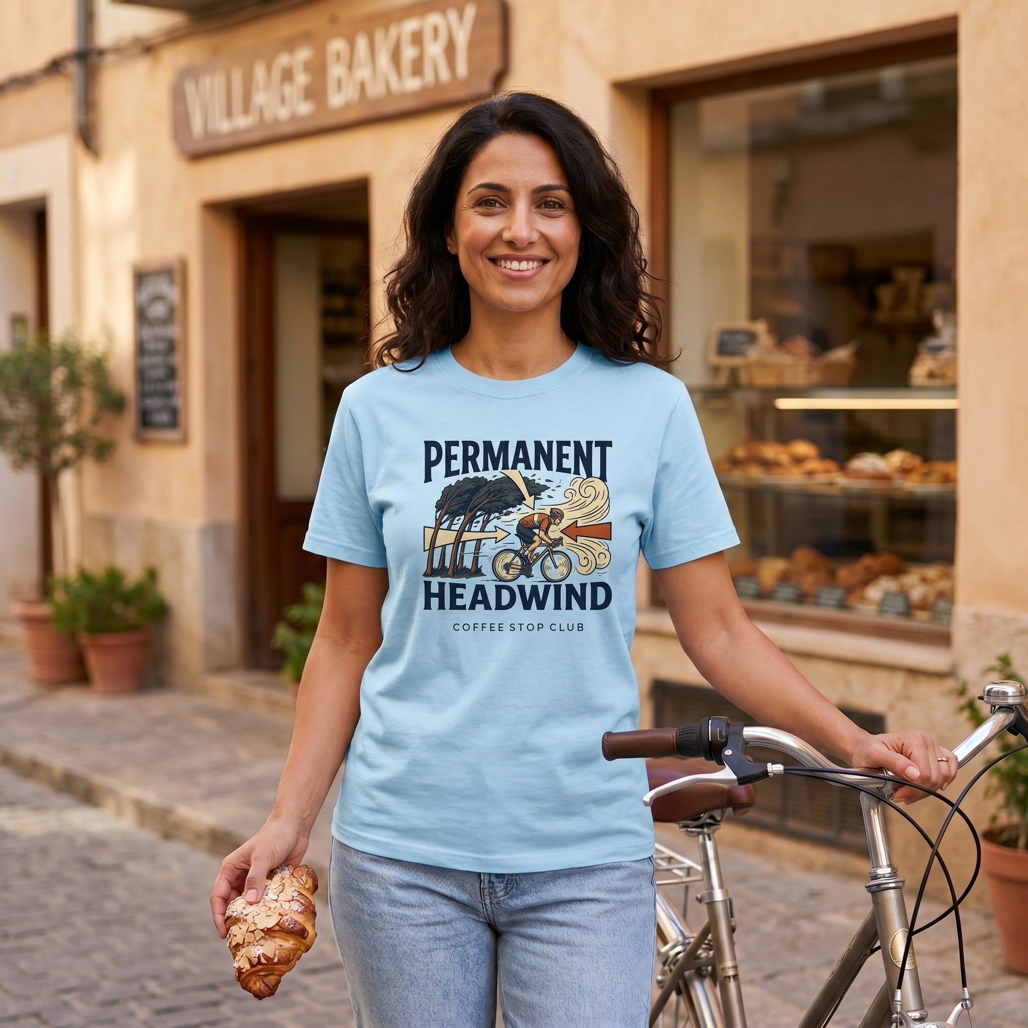 Permanent Headwind T-Shirt — Chambray lifestyle