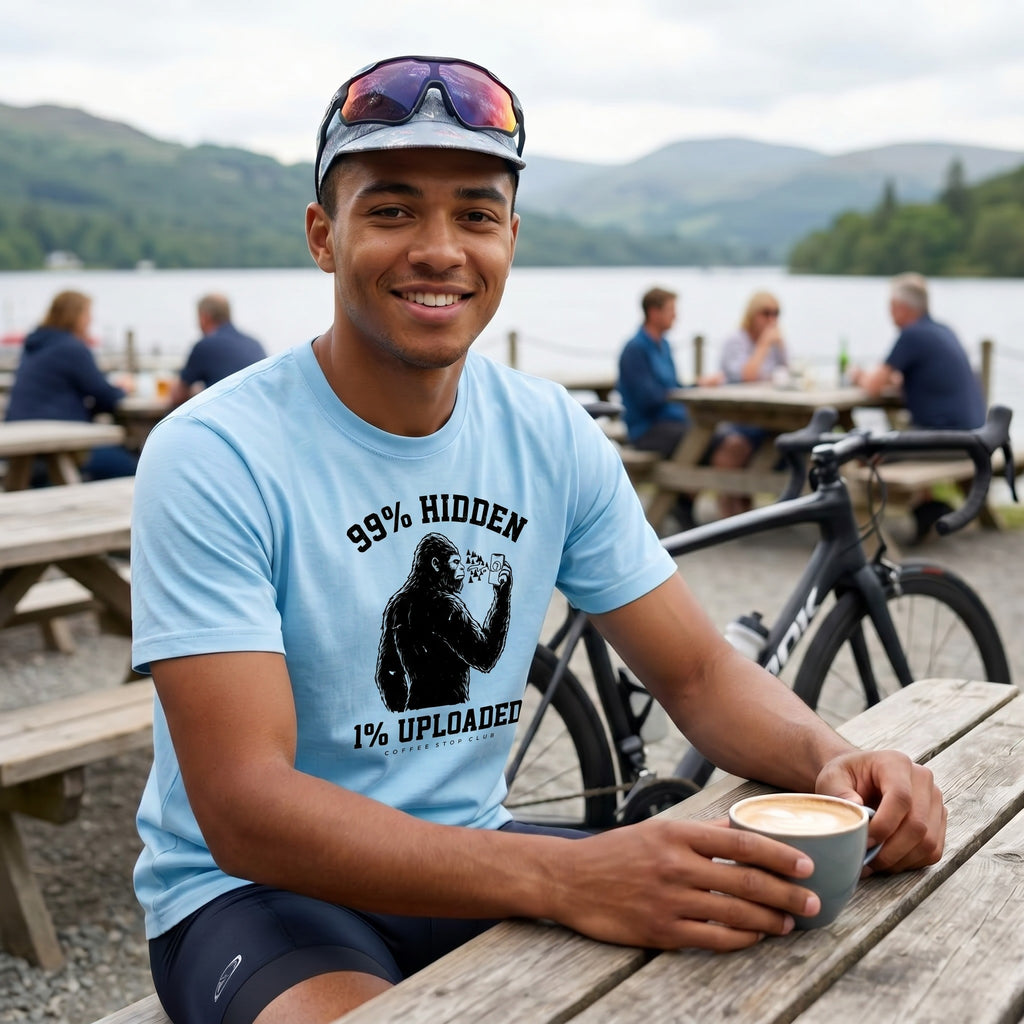 Sasquatch Hidden Cycling T-Shirt — Chambray lifestyle