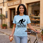 Lost in the Woods Bigfoot T‑Shirt — Chambray lifestyle