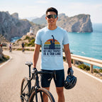 Tan Line Trophy Cycling T-Shirt — Chambray lifestyle