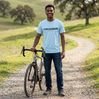 Carcassonne Cycle Tour T-Shirt — Chambray lifestyle