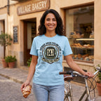 Average Speed Cycling T-Shirt — Chambray lifestyle