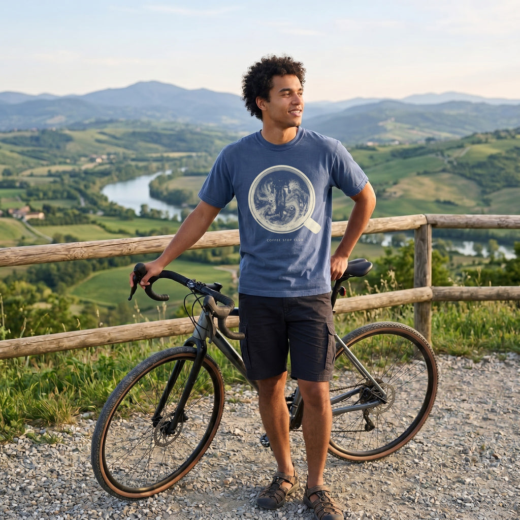 Crema de la Crema Cycling T-Shirt — China Blue lifestyle