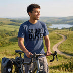 KOM POLKA DOT Tour T‑Shirt — China Blue lifestyle