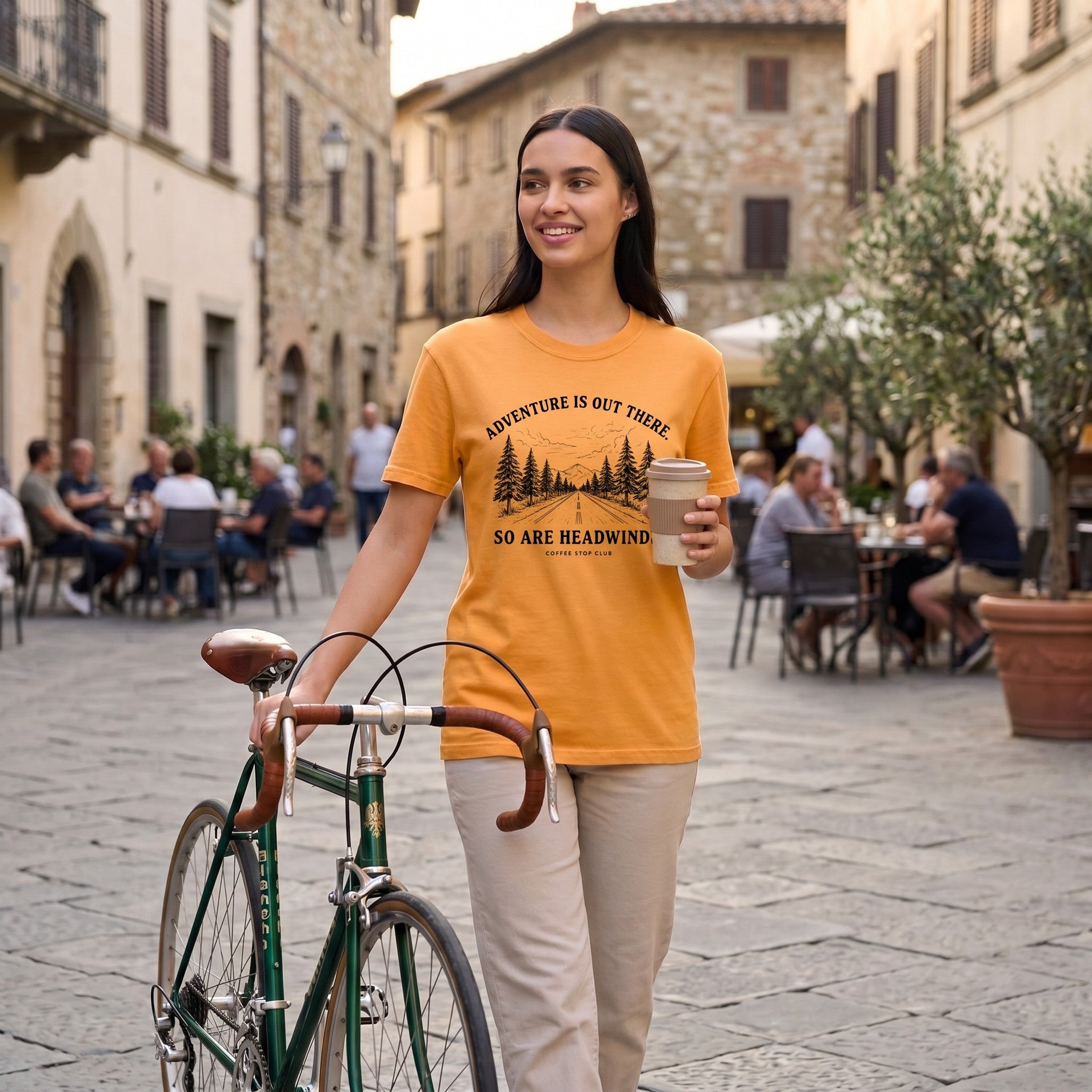 Adventure Is Out There Cycling T-Shirt — Citrus lifestyle