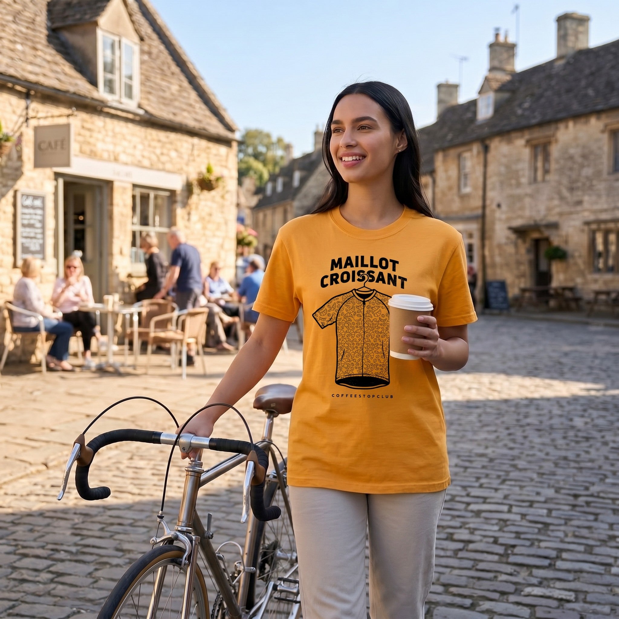 Maillot Croissant Cyclist T-Shirt — Citrus lifestyle