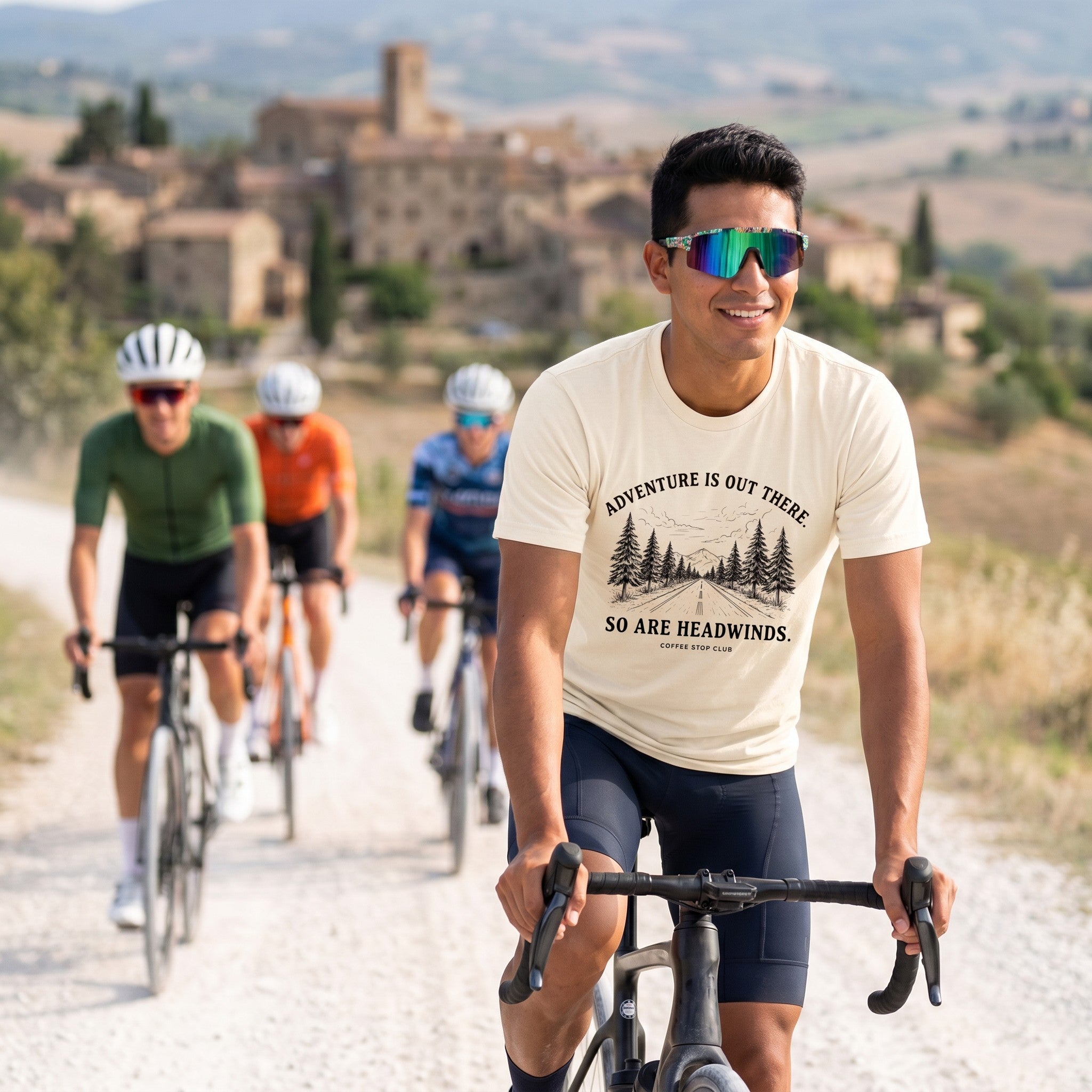 Adventure Is Out There Cycling T-Shirt — Crunchberry lifestyle