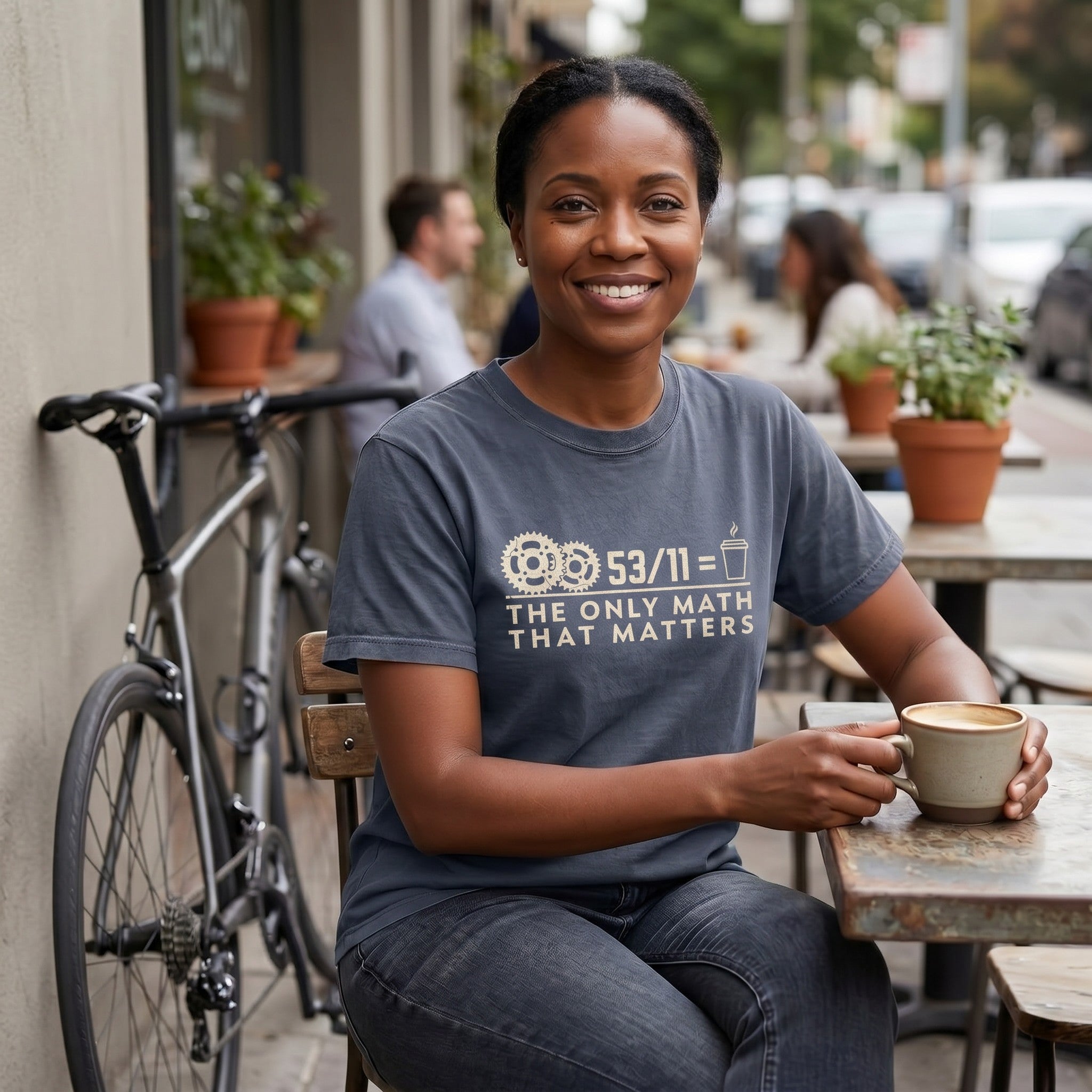 53/11 Matters T‑Shirt — Denim lifestyle