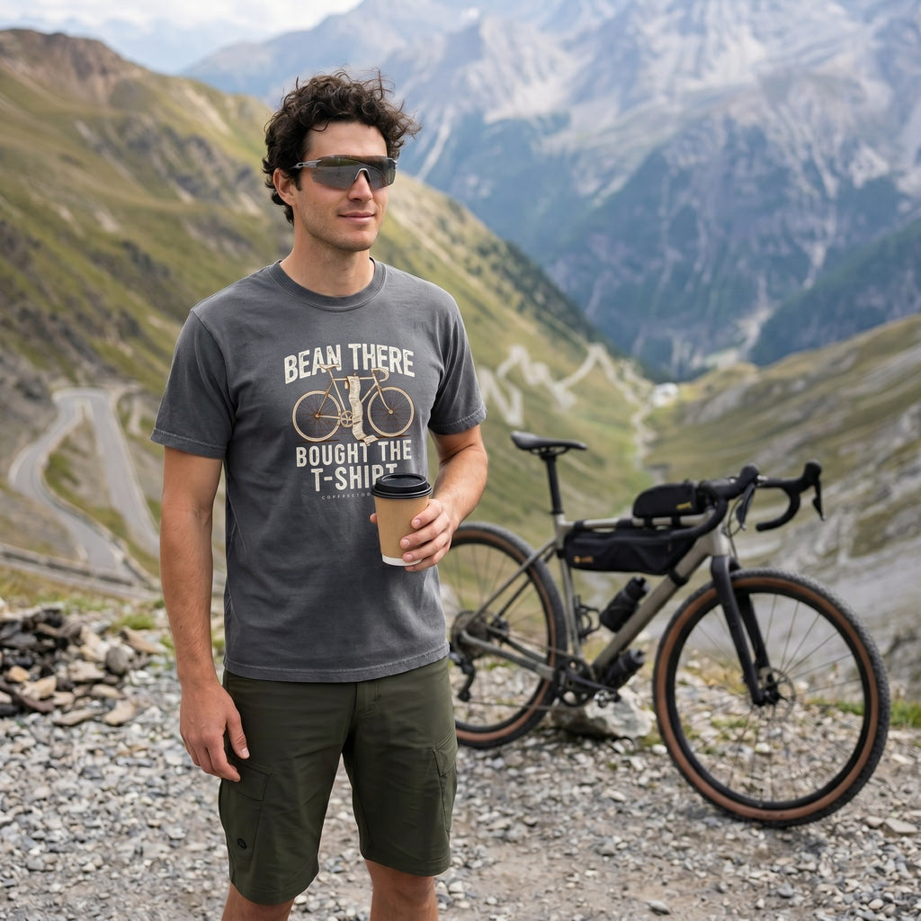 Bean There Cycling T-Shirt — Denim lifestyle