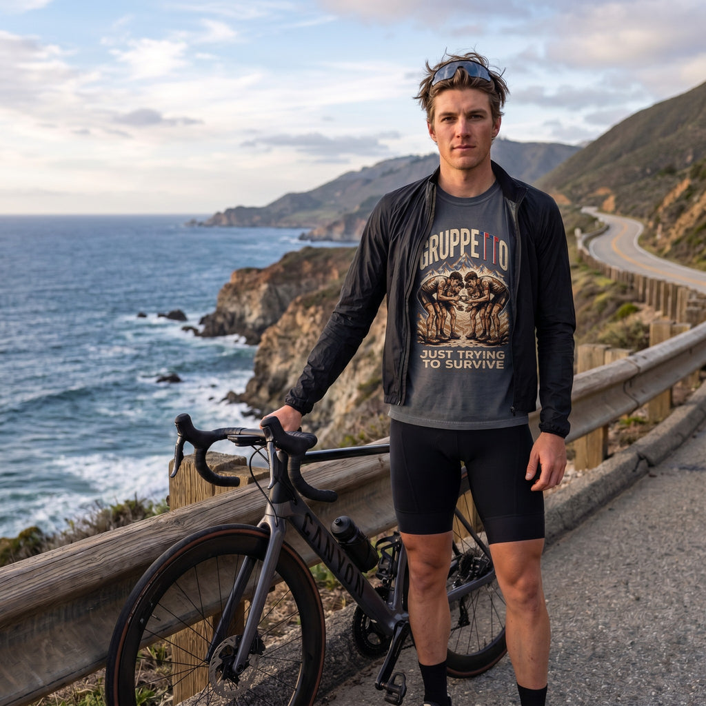 Gruppetto TdF Cycling T-Shirt — Denim lifestyle