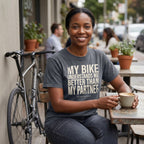 My Bike - My Partner - Just Sayin' T‑Shirt — Denim lifestyle