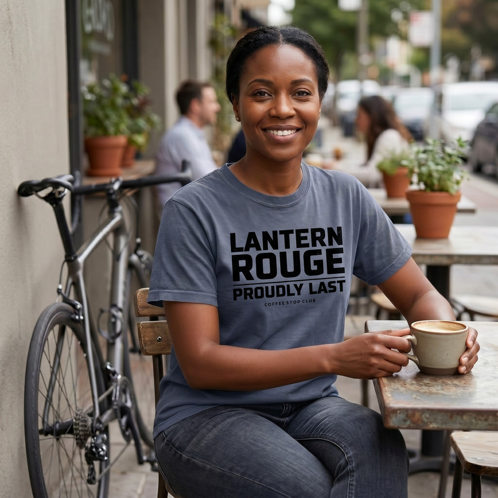 Lanterne Rouge Cycling T‑Shirt — Denim lifestyle